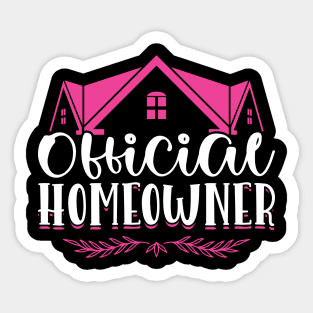 Official Homeowner - New Homeowner Sticker